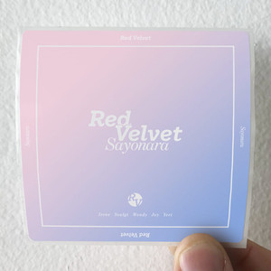 Red Velvet Sayonara Album Cover Sticker Red Velvet Sayonara Album Cover Sticker