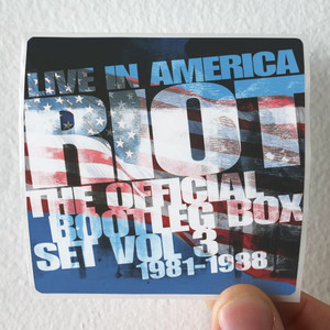Riot The Official Bootleg Box Set Volume 3 1981 1988 Album Cover Sticker