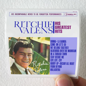 Ritchie Valens His Greatest Hits Album Cover Sticker Ritchie Valens His Greatest Hits Album Cover Sticker