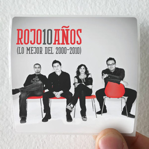 Rojo Rojo 10 Aos Album Cover Sticker Rojo Rojo 10 Aos Album Cover Sticker