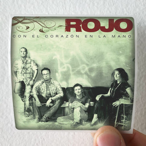 Rojo Con El Corazn En La Mano Album Cover Sticker Rojo Con El Corazn En La Mano Album Cover Sticker