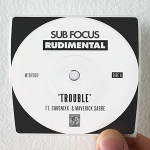 Rudimental Trouble Album Cover Sticker Rudimental Trouble Album Cover Sticker