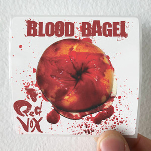 Red Vox Blood Bagel Album Cover Sticker Red Vox Blood Bagel Album Cover Sticker