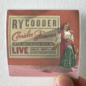 Ry Cooder Live In San Francisco Album Cover Sticker Ry Cooder Live In San Francisco Album Cover Sticker