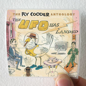 Ry Cooder The Ry Cooder Anthology The Ufo Has Landed Album Cover Sticker Ry Cooder The Ry Cooder Anthology The Ufo Has Landed Album Cover Sticker