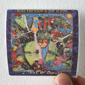 Roky Erickson and The Aliens I Think Of Demons Album Cover Sticker
