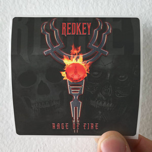 Redkey Rage Of Fire Album Cover Sticker Redkey Rage Of Fire Album Cover Sticker