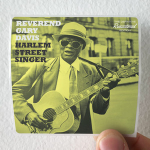 Reverend Gary Davis Harlem Street Singer Album Cover Sticker Reverend Gary Davis Harlem Street Singer Album Cover Sticker