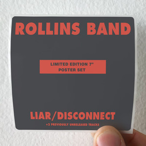 Rollins Band Liar Disconnect Album Cover Sticker Rollins Band Liar Disconnect Album Cover Sticker