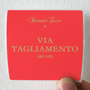 Renato Zero Via Tagliamento 1 Album Cover Sticker Renato Zero Via Tagliamento 1 Album Cover Sticker