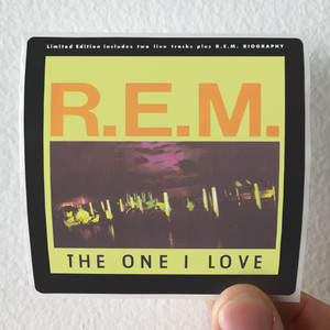 REM The One I Love 2 Album Cover Sticker