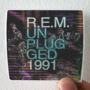 REM Unplugged 1991 Album Cover Sticker REM Unplugged 1991 Album Cover Sticker