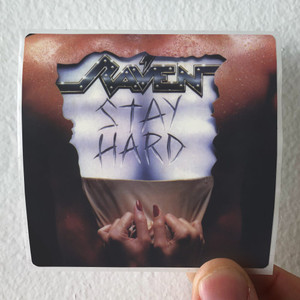 Raven Stay Hard Album Cover Sticker Raven Stay Hard Album Cover Sticker