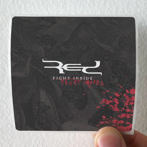 Red Fight Inside Album Cover Sticker
