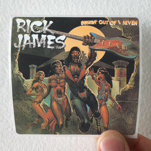 Rick James Bustin Out Of L Seven Album Cover Sticker Rick James Bustin Out Of L Seven Album Cover Sticker