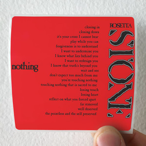 Rosetta Stone Nothing Album Cover Sticker Rosetta Stone Nothing Album Cover Sticker