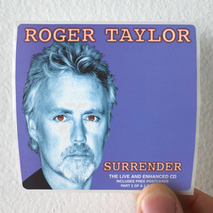 Roger Taylor Surrender Album Cover Sticker Roger Taylor Surrender Album Cover Sticker