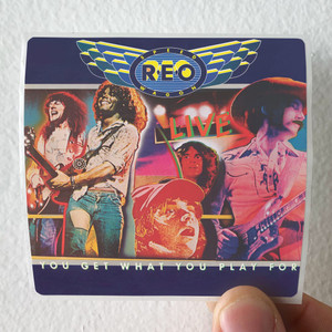 REO Speedwagon Live You Get What You Play For Album Cover Sticker