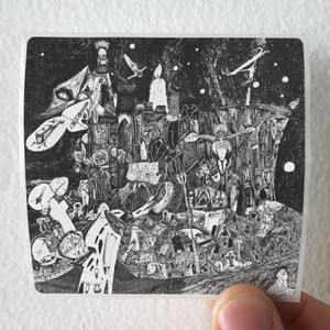 Rudimentary Peni Death Church Album Cover Sticker
