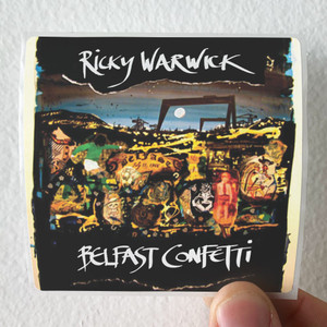 Ricky Warwick Belfast Confetti Album Cover Sticker