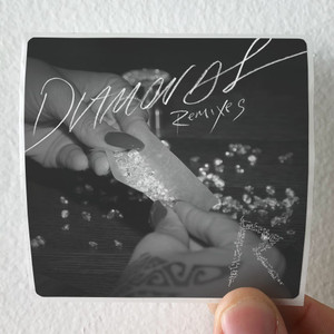 Rihanna Diamonds Remix Album Cover Sticker Rihanna Diamonds Remix Album Cover Sticker