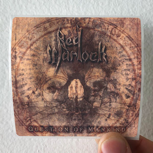 Red Warlock Question Of Mankind Album Cover Sticker Red Warlock Question Of Mankind Album Cover Sticker