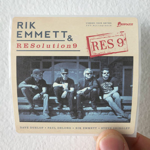 Rik Emmett and RESolution9 Res 9 Album Cover Sticker Rik Emmett and RESolution9 Res 9 Album Cover Sticker