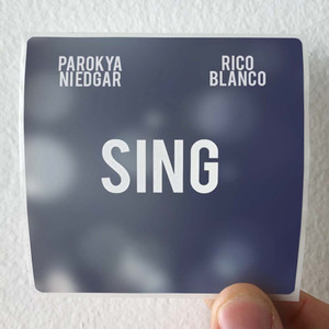 Rico Blanco Sing Album Cover Sticker Rico Blanco Sing Album Cover Sticker