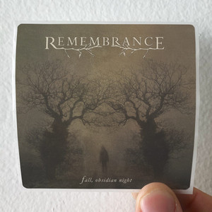 Remembrance Fall Obsidian Night Album Cover Sticker Remembrance Fall Obsidian Night Album Cover Sticker