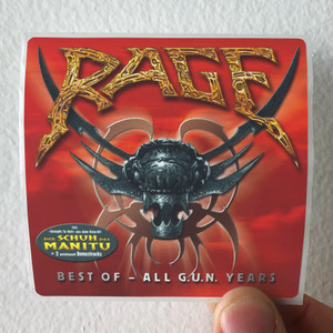 Rage Best Of All Gun Years Album Cover Sticker