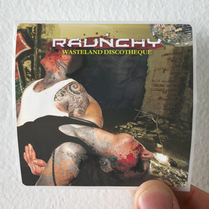 Raunchy Wasteland Discotheque Album Cover Sticker