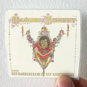 Ramses Shaffy Een Bloemenkrans En Een Nachtgewaad Album Cover Sticker Ramses Shaffy Een Bloemenkrans En Een Nachtgewaad Album Cover Sticker