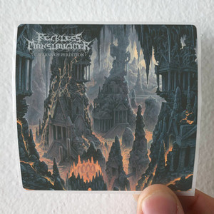 Reckless Manslaughter Caverns Of Perdition Album Cover Sticker