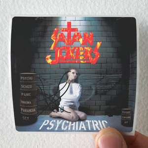 Satan Jokers Psychiatric Album Cover Sticker