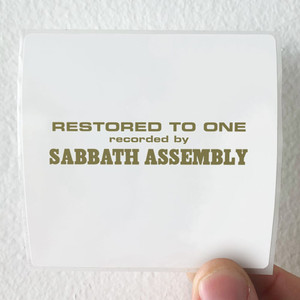 Sabbath Assembly Restored To One Album Cover Sticker