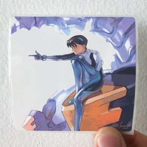 Shiro Sagisu Refrain Of Evangelion 1 Album Cover Sticker Shiro Sagisu Refrain Of Evangelion 1 Album Cover Sticker