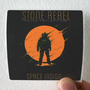 Stone Rebel Space Indigo Album Cover Sticker