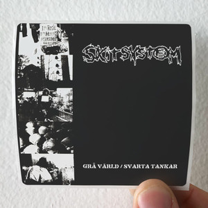 Skitsystem Gr Vrld Svarta Tankar Album Cover Sticker Skitsystem Gr Vrld Svarta Tankar Album Cover Sticker