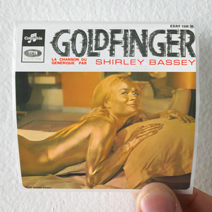 Shirley Bassey Goldfinger Album Cover Sticker
