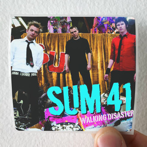 Sum 41 Walking Disaster 1 Album Cover Sticker Sum 41 Walking Disaster 1 Album Cover Sticker
