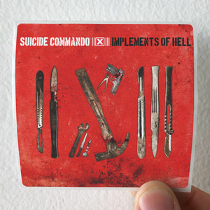 Suicide Commando Implements Of Hell Album Cover Sticker Suicide Commando Implements Of Hell Album Cover Sticker