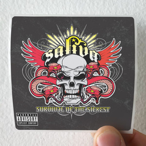 Saliva Survival Of The Sickest Album Cover Sticker Saliva Survival Of The Sickest Album Cover Sticker