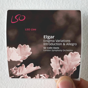 Sir Colin Davis Enigma Variations Introduction Allegro Album Cover Sticker