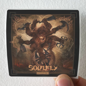 Soulfly Conquer Album Cover Sticker Soulfly Conquer Album Cover Sticker