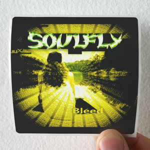 Soulfly Bleed Album Cover Sticker Soulfly Bleed Album Cover Sticker