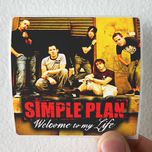 Simple Plan Welcome To My Life Album Cover Sticker