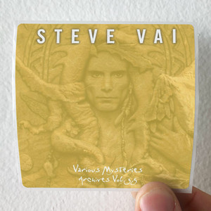 Steve Vai Various Mysteries Archives Vol 35 Album Cover Sticker Steve Vai Various Mysteries Archives Vol 35 Album Cover Sticker