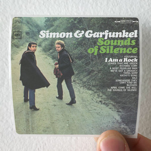 Simon and Garfunkel Sounds Of Silence Album Cover Sticker
