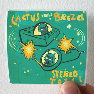 Stereo Total Cactus Versus Brezel Album Cover Sticker Stereo Total Cactus Versus Brezel Album Cover Sticker