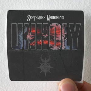 September Mourning Unholy Album Cover Sticker September Mourning Unholy Album Cover Sticker